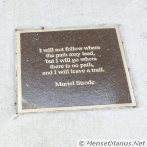 Muriel Strode Plaque