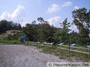 Several blank info signs