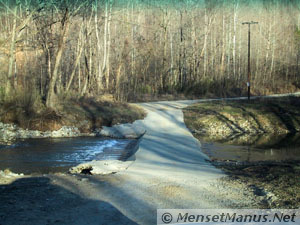 Low Concrete Bridge Over Creek